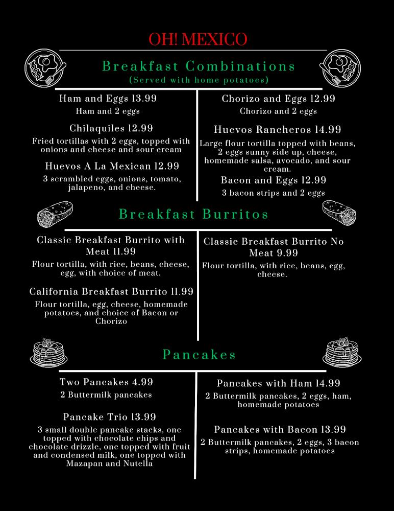 Oh! Mexico Menu image 1