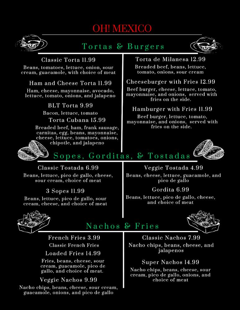 Oh! Mexico Menu image 4